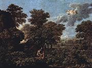 Nicolas Poussin Hut and Well on Rugen (mk10) china oil painting reproduction